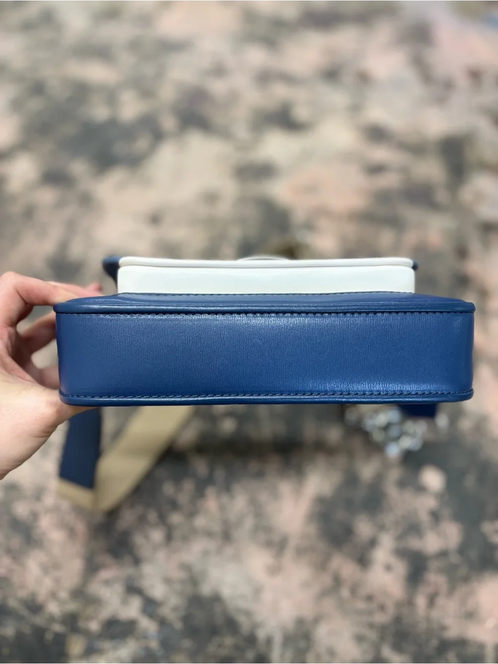 Michael Kors Bradshaw Medium Colorblock Leather Messenger Bag
